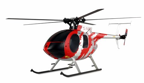 Amewi 25312 AFX4 Single-Rotor Helikopter 4-Kanal 6G RTF 2,4GHz RC Hubschrauber, Schwarz-orange
